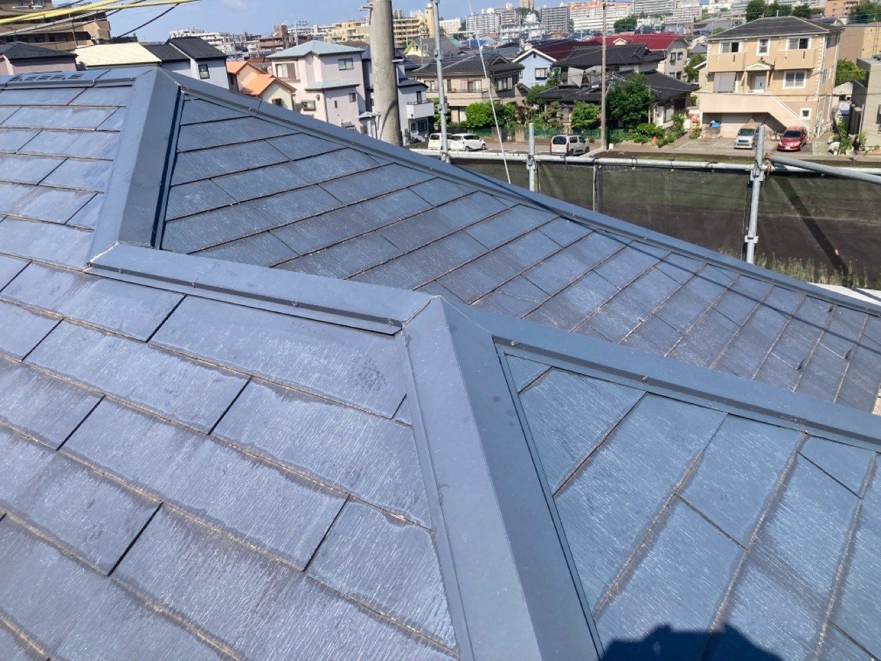 久喜　屋根カバー　工事　フックシングル